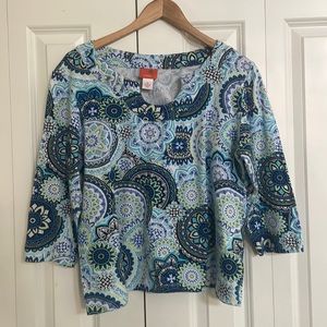 Summer  3/4 length sleeve top.